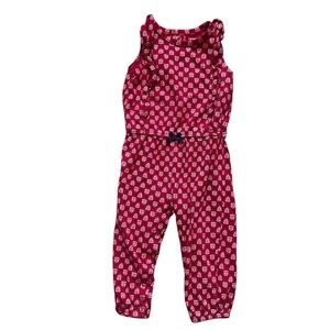 Carter's Red Jumpsuit Playful Polka Dot Design